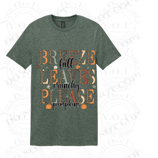 Fall Breeze Crunchy Leaves (T-SHIRT)